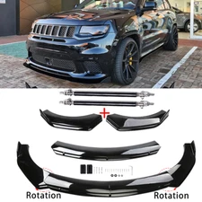 Front Bumper Lip Part Accessories Splitter Spoiler For Jeep Grand Cherokee SRT B