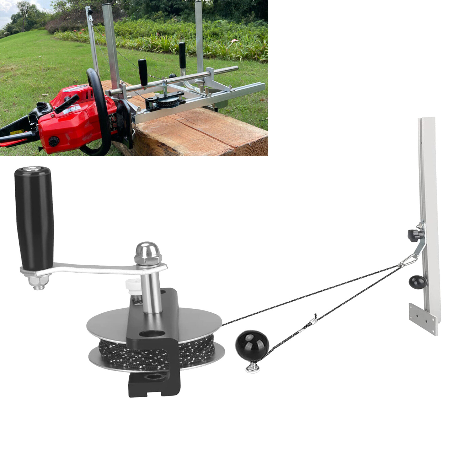 Chainsaw Mill Milling Winch Kits With Lever Arm Handle For STIHL Husqvarna eBay
