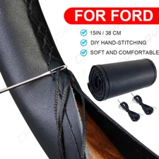 14.5-15 "DIY coche volante cubierta de cuero genuino For Ford Mustang 1964-2024