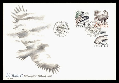 DR WHO 1988 SWEDEN FDC BIRD CACHET WILDLIFE COMBO BOOKLET PAIR 4.40 m16900