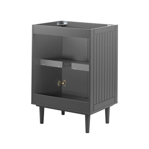 Modway Augusta 24" Bathroom Vanity Cabinet in Gray - Sink Basin Not Included - Picture 5 of 9
