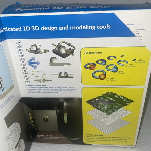 Turbo CAD Deluxe Version 11 windows 2000x Powerfull 2D&3D CAD - Picture 3 of 10