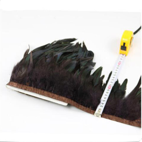 1-10M Rooster Chicken Feathers Fringe Craft Trim Sewing Costume Feather 16 Color - Picture 17 of 29