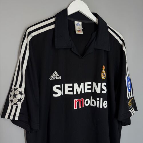 REAL MADRID 2002/2003 HOME SHIRT JERSEY ADIDAS SIZE XL CENTENARY #3 R. CARLOS - Picture 4 of 10