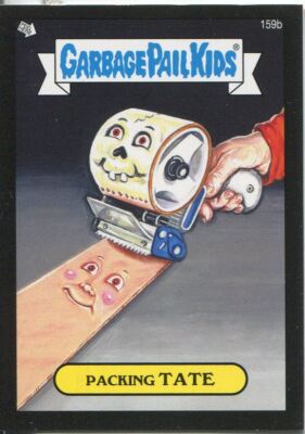 Garbage Pail Kids Mini Cards 2013 Black Parallel Base Card 159b Packing TATE