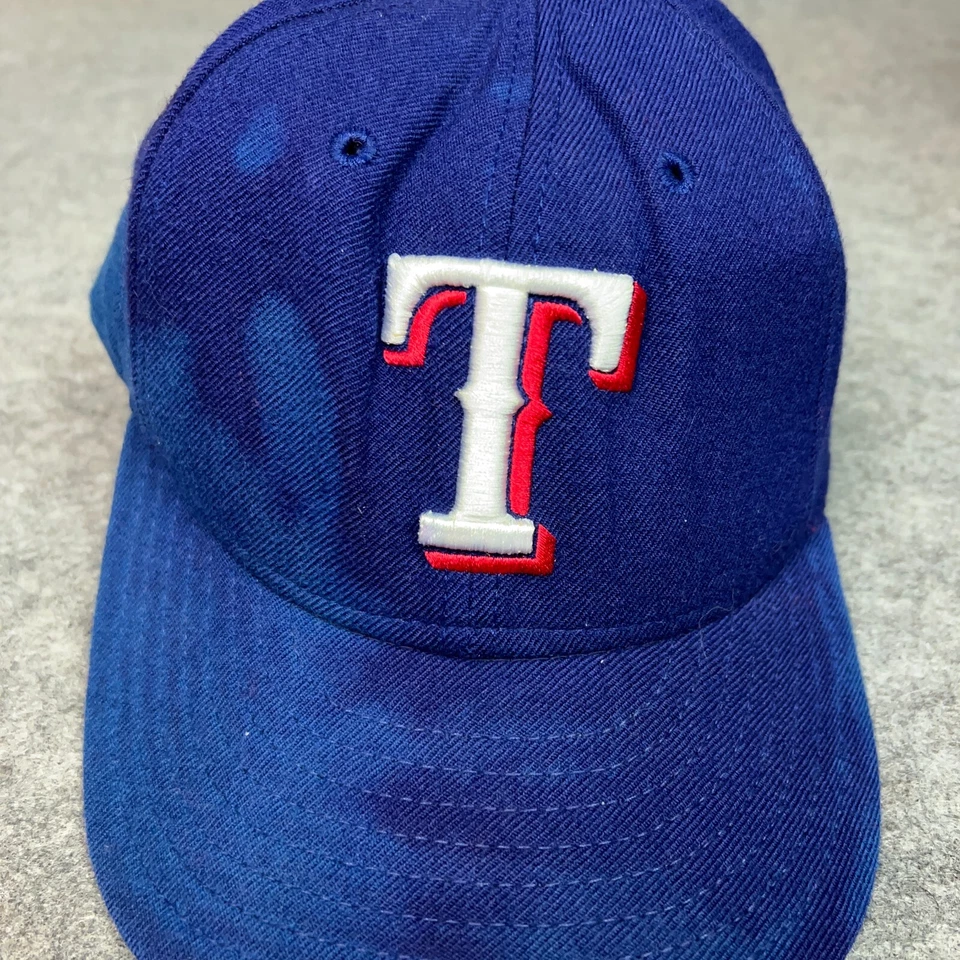 Vtg Texas Rangers Mens Hat Cap 7 1/8 Blue Wool 59Fifty Diamond Collection USA - Image 2 of 4