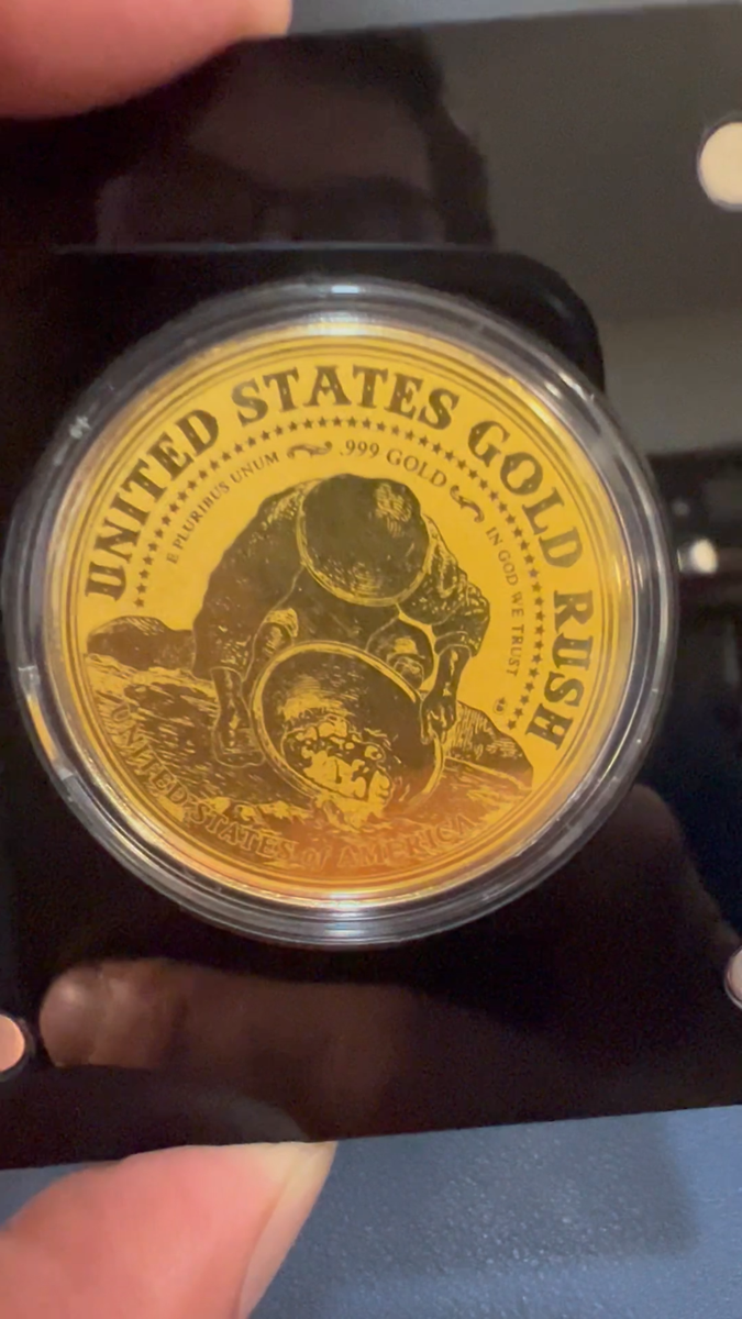 2022🔥1/200 Oz .999 Gold Proof Coin 1854 Liberty Half Eagle