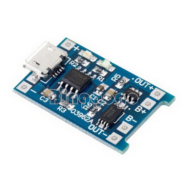 2PCS 5V Micro USB 1A Lithium Battery Charger Board Module TP4056