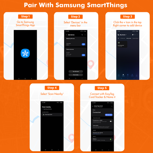 easyTag Card Tracker (Samsung uniquement) - Pour portefeuilles, sacs, valises et bagages - Photo 9/10