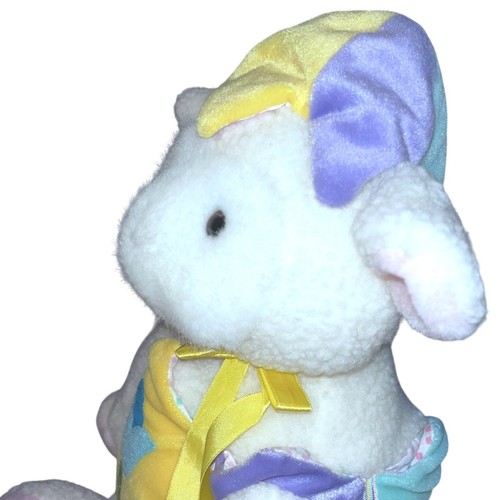 Commonwealth White Lamb Sheep Plush in Easter Egg Spring Costume Outfit RARE HTF - Picture 5 of 11