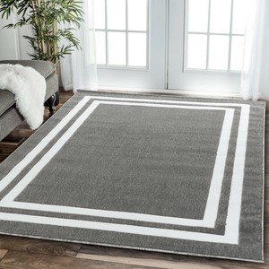 Area Rug Nwprt 69 Modern Gray And White Soft Pile Sizes 2x3 4x5 Gray And White Soft Pile Sizes 2x3 4x5