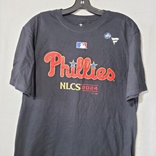 Philadelphia Phillies Shirt Mens Large Black Short Sleeve MLB Baseball NLCS NWT