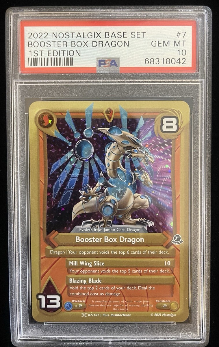 Nostalgix TCG Booster Box Dragon 1st Edition HOLO PSA 10 Gem Mint