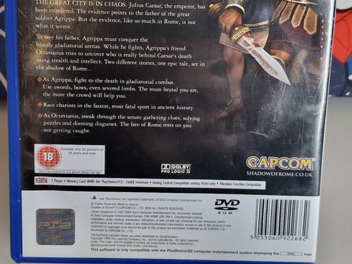 Shadow of Rome Sony Playstation 2 PS2 Completo PAL Capcom - Imagen 4 de 8