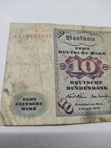 Banconote Germania 10 Marchi 1970 - Imagen 5 de 9