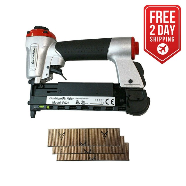 AIR LOCKER P625K 1/2 to 1 Inch Heavy Duty 23 Gauge Micro Pin Nailer Kit