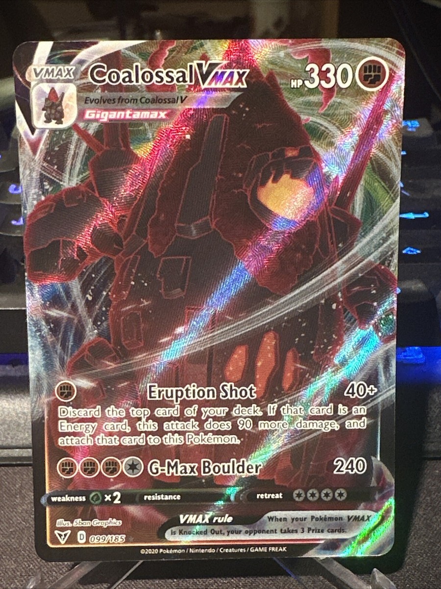 Pokmon TCG Coalossal VMAX Vivid Voltage 099/185 Holo Ultra Rare | eBay