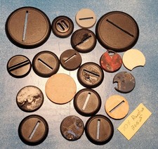 Round MDF Bases Miniature Warhammer 40K Pathfinder Laser Cut 40K used and new