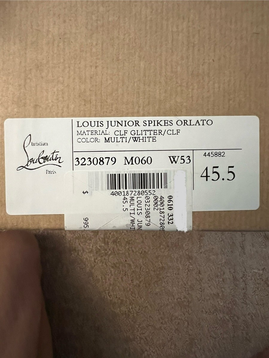 Christian Louboutin New $995 Sneakers Shoes Trainers 45.5