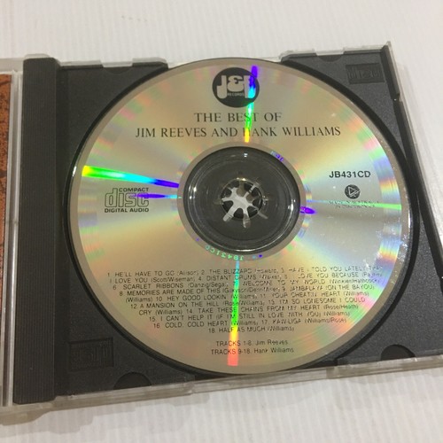 Jim Reeves and Hank Williams Greatest Hits CD JB431CD - Picture 5 of 6