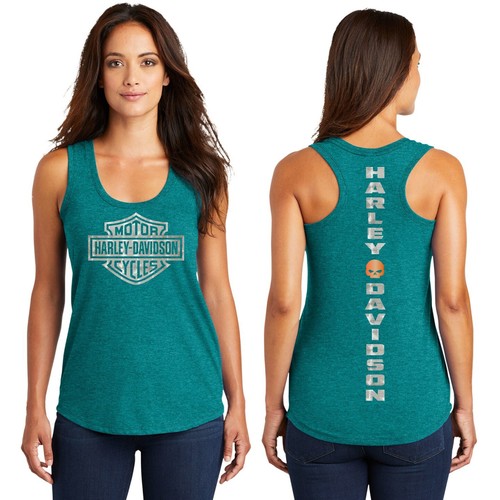 District Brand harley Davidson Racerback Tank Soft Biker Mama motorcycle Wife - Picture 23 of 23