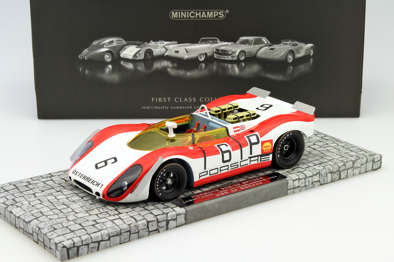 Porsche 908 02 Spyder 6 1000km Nürburgring 1969 Lins,Attwood 1 18 Minichamps Porsche 908 02 Spyder 6 6 6 1000km Nürburgring 1969 Lins,Attwood 1 18 Minichamps 5ae9b4