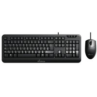Mediarange MROS108 Tastatur-Maus-Set Kabelgebunden Schwarz