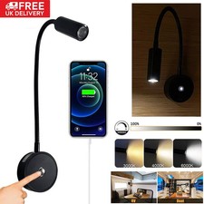 12V LED Camper Van Interior Light Boat Caravan Spot Reading Light Touch Dimmar