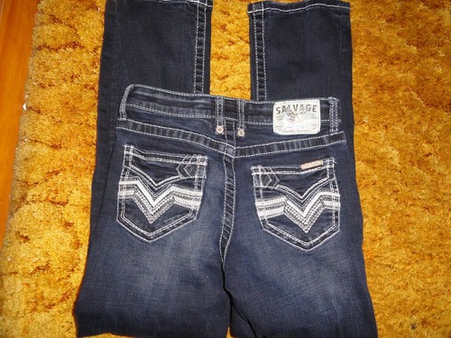 BUCKLE SALVAGE RECKLESS STRAIGHT YOUTH JEANS SIZ 12 R - Picture 2 of 8