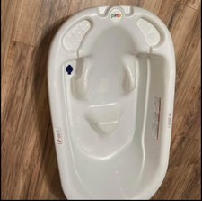 Extra Large Baby Bath Tub 2 Stage Infant To Toddler Pearl White PRIMO Eurobath