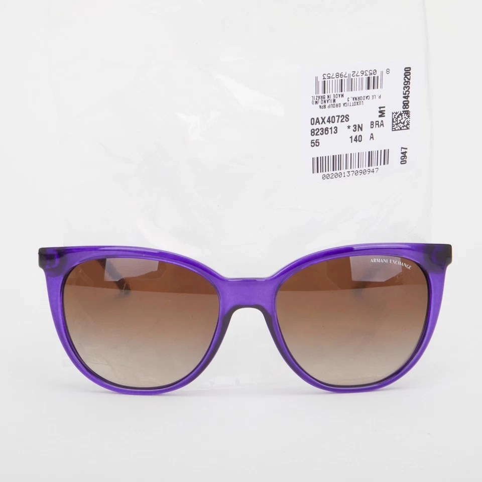 Hermosas elegantes gafas de sol para mujer Armani violeta púrpura AX4072S-823613 Foto 2 de 4