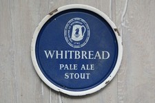 Whitbread pale ale stout Vintage Tray Beer Bier Emaille