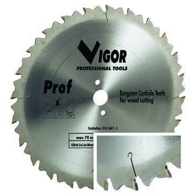 Lama Circolare Vigor 600mm 48 Denti Widia F30 - Taglio Legno Professionale