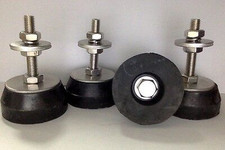 AIR CONDITIONER BOTTOM BASE SET OF 4  RUBBER FEET STANDS ADJUSTABLE HEAVY DUTY