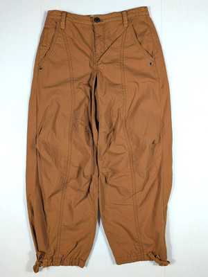 Pilcro Anthropologie Women XSP Brown Utility Cargo Pants Drawstring Ankle