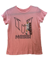 Messi Pink Kids Cotton Tee Size Xs Short Sleeve TShirt