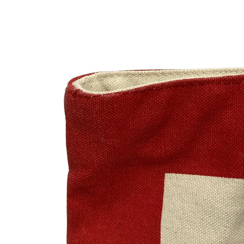 Auténtico bolso de mano HUNTER - rojo crema negro de lona - Imagen 10 de 10