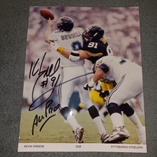 Kevin Geene Signed Autographed 8x10 Pittsburgh Steelers