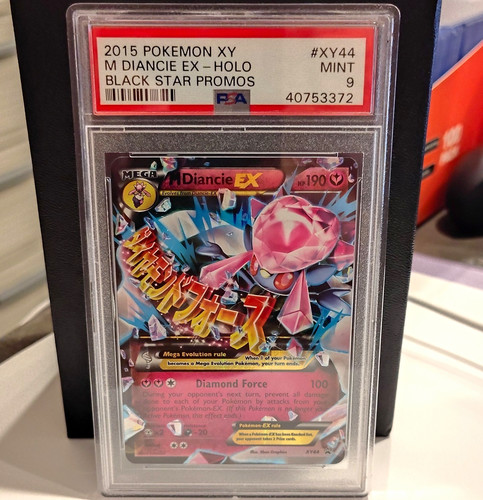 Pokemon PSA 9 2015 XY M Diancie EX Holo Black Star Promo XY44