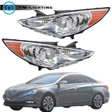 For Hyundai Sonata 2011-2014 Leftright Side Projector Chrome Housing Headlights