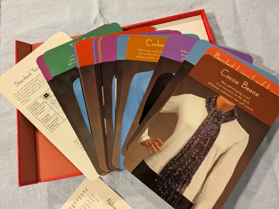 VINTAGE LITTLE BOX OF SCARVES II MELISSA MATTHAY SHERYL THIES SCARF PATTERNS - Image 4 of 4