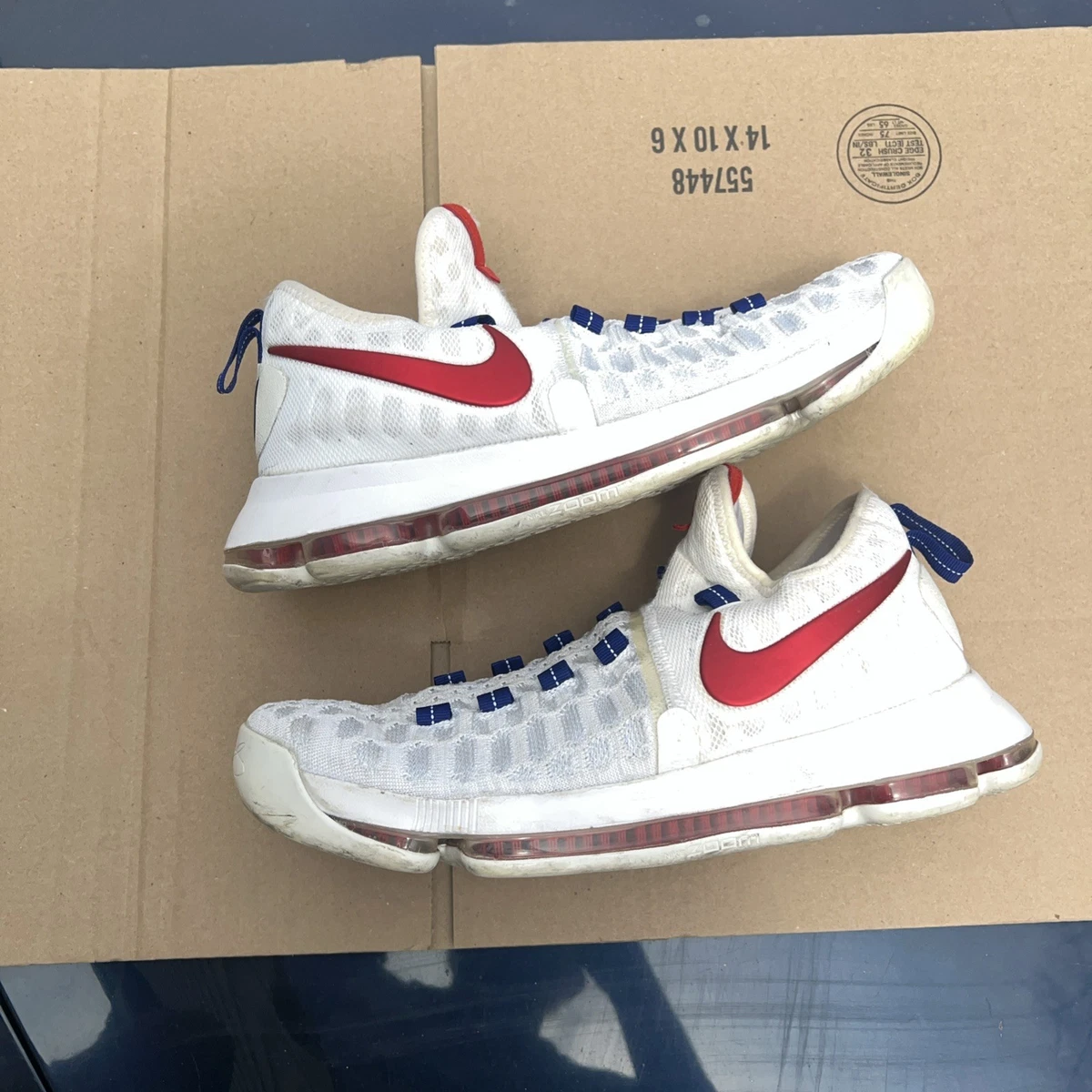 Nike Zoom KD 9 Kevin Durant Independence Day USA 843392-160 Mens Size 11 Nike Zoom KD 9 Kevin Durant Independence Day | Mercari main image 4