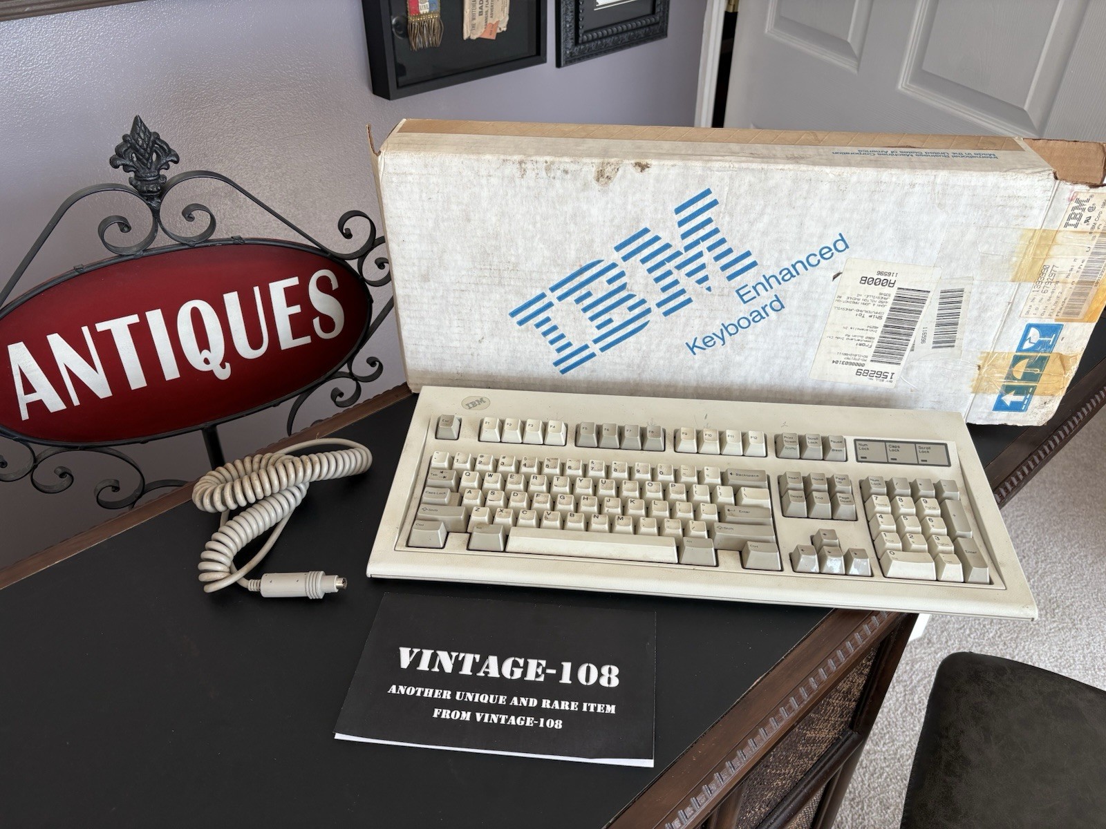 Vintage IBM Keyboard 1391401 1984 Model M Mechanical Clicky with original box!. Available Now for $249.95
