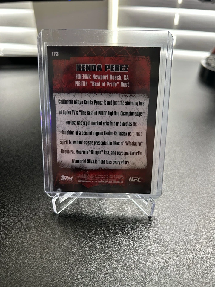 2010 Topps (UFC "BEST OF PRIDE" HOST) Kenda Perez #173 - EXCELLENT Cond - Image 2 of 2