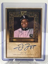 2025 Topps Gilded Frank Thomas Gold Framed Hall of Famers Auto /10 White Sox