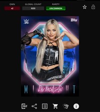 VIDEOGAME Topps WWE Slam MIDNIGHT Base - LIV MORGAN