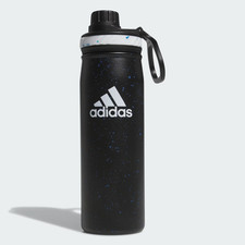 NEW adidas Black 20 oz Metal Water Bottle Double-Walled Insulated Stainless