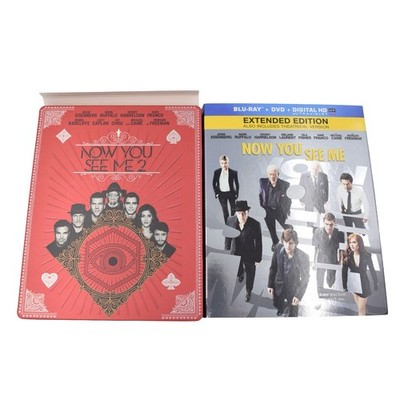 Now You See Me & Now You See Me 2 Steelbook - Blu-ray DVD Lot Of 2