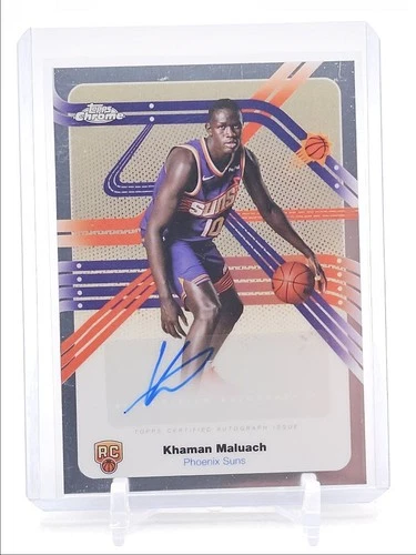 KHAMAN MALUACH 2025-26 TOPPS CHROME NEXT STOP ROOKIE SUNS RC AUTO Q4571