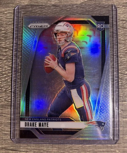 2024 Panini Prizm - Rookies Drake Maye #329 Silver Prizm (RC)